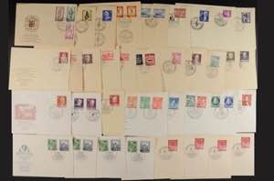 Berlin 1950 - 1955, lot with 34 mostly ... 