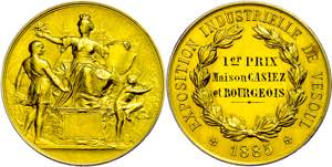 Medallions Foreign before 1900 France, Gold ... 