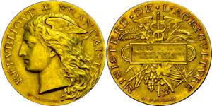 Medallions Foreign before 1900 France, Gold ... 