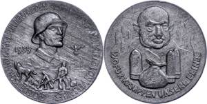 Medallions Germany after 1900 Zinc medal ... 