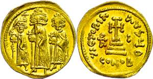 Münzen Byzanz Heraclius, 610-641, Solidus ... 