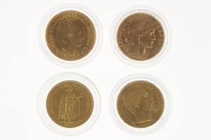 Gold Coin Collections Lot 4 gold coins: ... 