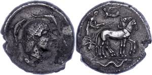 Sizilien Syrakus, Tetradrachme (17,30g), ca. ... 