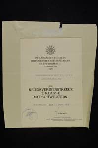Militaria Estates Certificates ... 