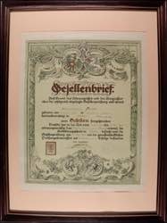 Varia Österreich, 1926, Gesellenbrief, ... 