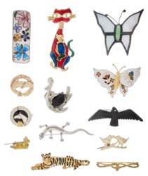 Various Jewellery Mixed lot animal motifs ... 