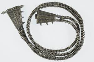 Various Silverobjects Belt from two chains, ... 