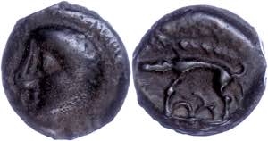 Coins Celts Gaul, Leuci, potin (3, 96 g), ... 