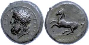 Sicily Syracuse, Æ (20, 11 g), 245-317 BC ... 