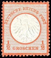 Deutsches Reich 1/2 Gr. rötlichorange, ... 