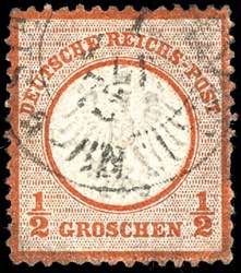 Deutsches Reich 1/2 Gr. Kleiner Brustschild, ... 