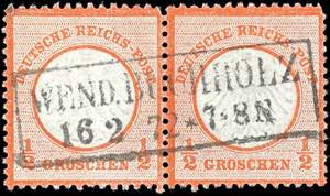 German Reich 1 / 2 Groschen small breast ... 