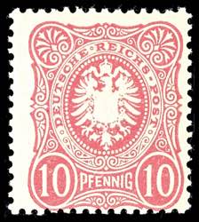 German Reich 10 penny rose, mint never ... 