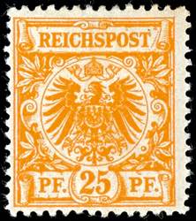 German Reich 25 penny crown / eagle, yellow ... 