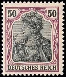 German Reich 50 penny Germania, peace ... 