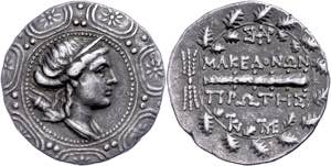 Makedonien Tetradrachme (16,66g), 158-146 v. ... 