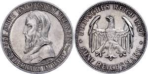 Coins Weimar Republic 5 Reichmark, 1927, ... 