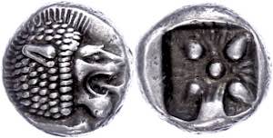 Ionia Miletus, Diobol (1, 18 g), 6. Jh. BC ... 