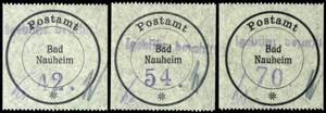 Bad Nauheim 42 Pfg - 70 Pfg postal service ... 