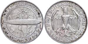 Münzen Weimar 3 Reichsmark, 1930, D, ... 