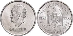 Münzen Weimar 3 Reichsmark, 1932, A, ... 