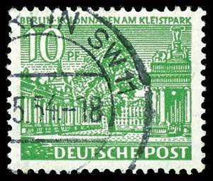 Berlin 10 penny buildings, watermark 1 X ... 
