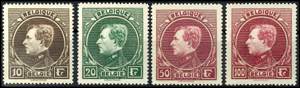 Belgium 1929, 10 - 100 Fr. Postal stamps ... 