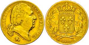 France 20 Franc, Gold, 1819, Louis XVIII, A ... 
