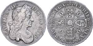 Great Britain Crown, 1679, Charles II., Dav. ... 
