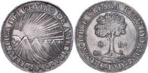 Guatemala 8 Real, 1840, NG MA, KM 4, small ... 