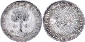 Guatemala 8 Real, 1842, NG MA, KM 4, small ... 