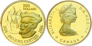 Canada 100 Dollars, Gold, 1984, Jock ... 