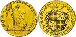 Malta 10 Escudos, 1762, Emmanuel Pinto, Fb. ... 