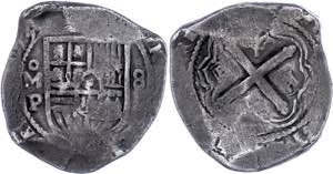 Coins Mexiko 8 Real, 1653, Felipe IV., ss. ... 