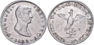 Coins Mexiko 8 Real, 1822, Augustine I. ... 