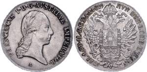 Old Austria Coins until 1918 Thaler, 1819, ... 