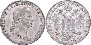 Old Austria Coins until 1918 Thaler, 1832, ... 