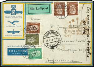 Zeppelinpost nach Sieger 1932, 7. ... 