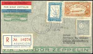 Zeppelinpost nach Sieger 1933, 3. ... 