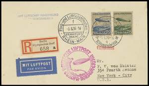 Zeppelinpost nach Sieger 1936, 6. ... 