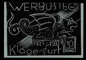Vignetten 1933 Klagenfurt, WERBUSIEG 10 ... 