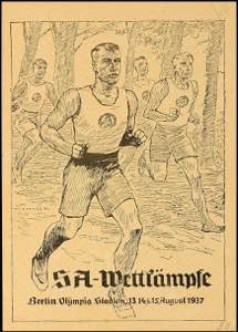 Propagandakarten Sport 1937, SA-Wettkämpfe ... 