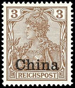 Deutsche Post in China 3 Pfg Germania ... 