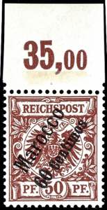 Deutsche Post in Marokko 3 bis 60 Cent, 30 ... 