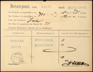 Deutsche Post in Marokko 1902, ... 