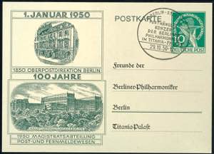 Berlin Ganzsachen 1950, ... 
