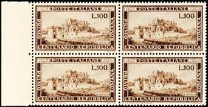 Italien 100 L., 100. Jahrestag der Gründung ... 