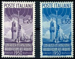 Italien 1950, 20 L. und 55 L. ... 