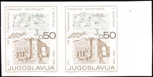 Jugoslawien 0,50 Din. ungezähnt, waager. ... 