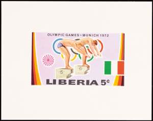Liberia 5 C. Olympiade München 1972, ... 